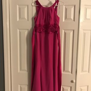 Begonia pink bridesmaid dress